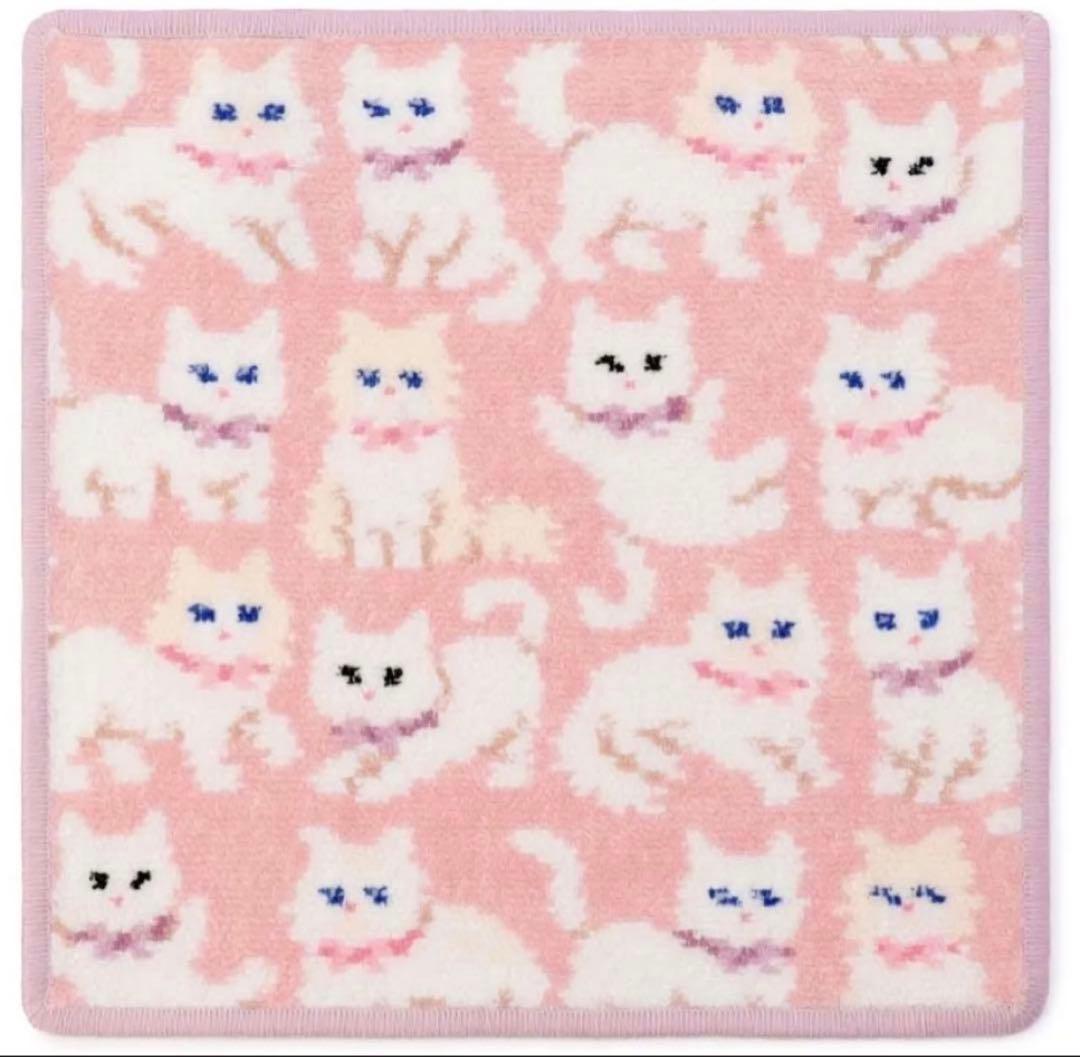 フェイラー モフモフネコチャン ハンカチ2枚