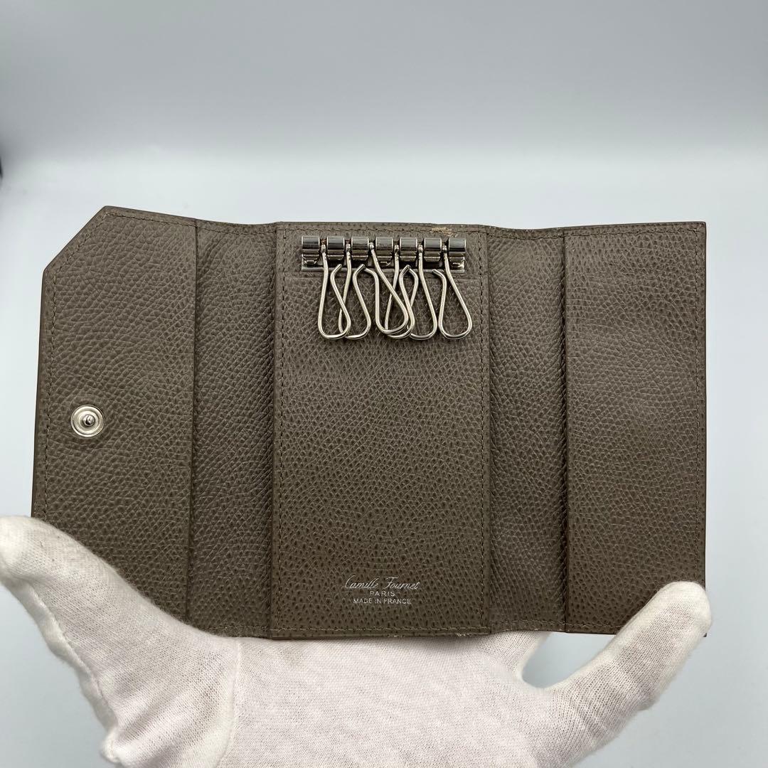 ✨高級感✨良品✨Camille Fournet　キーケース　ベージュ　6連