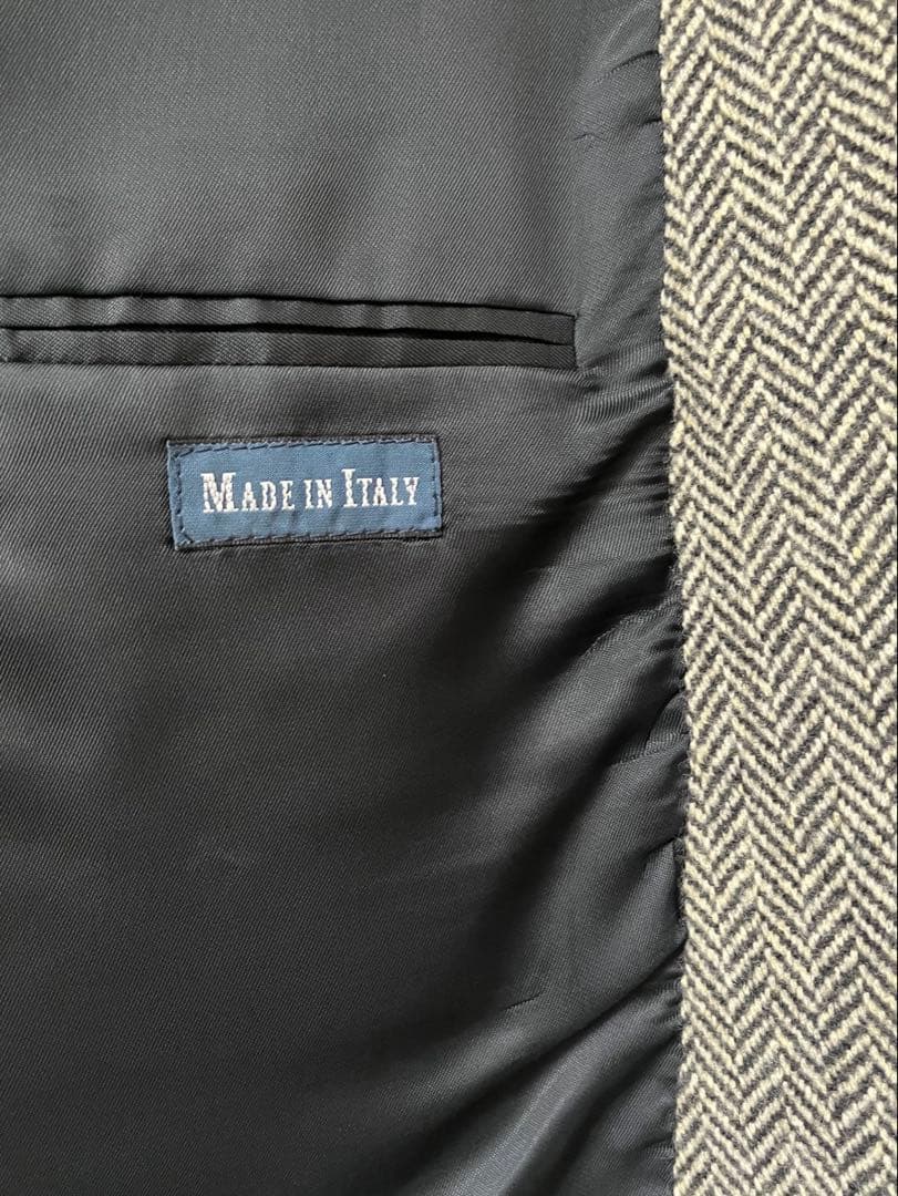 ポロ　ラルフローレン　テーラードジャケット　ヘリンボーン　ツイード　イタリア製