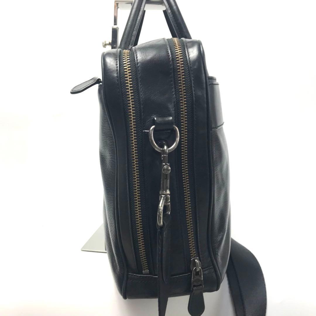 コーチ COACH ビジネスバッグ ブラック レザー ショルダー 23791