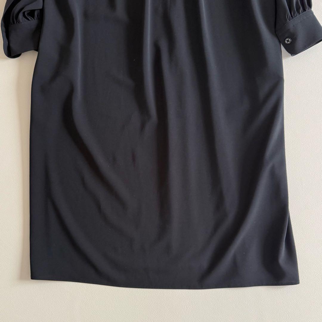 美品　ハイク　HYKE シャツドレス　ロング　ワンピース　黒　1
