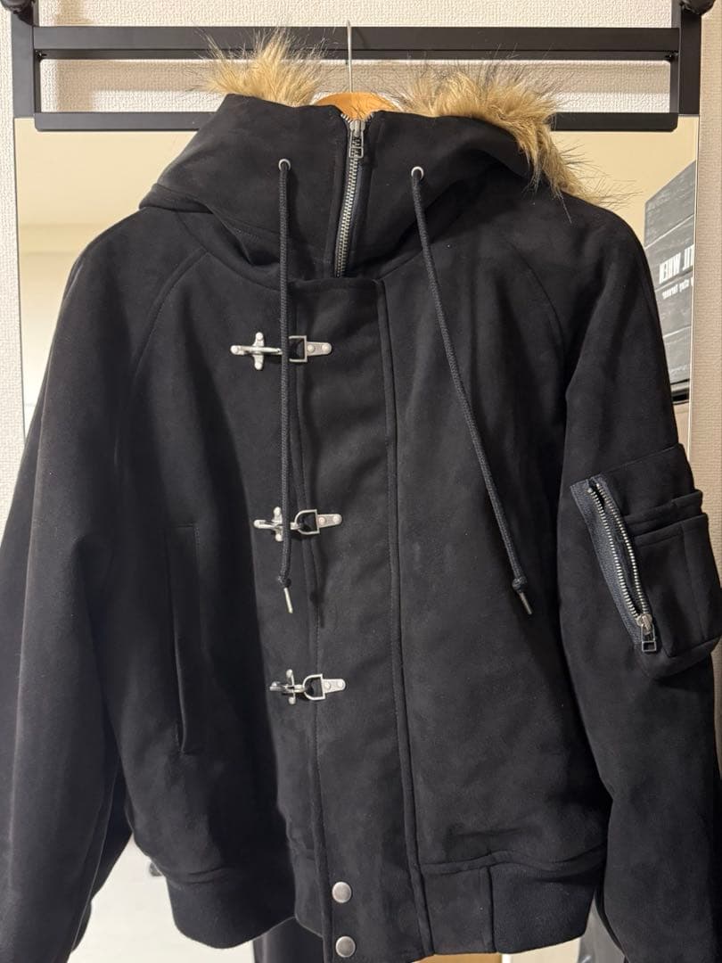 CLEL ファイヤーマン テックフェードN-2Bフライトジャケット　ブラックXS