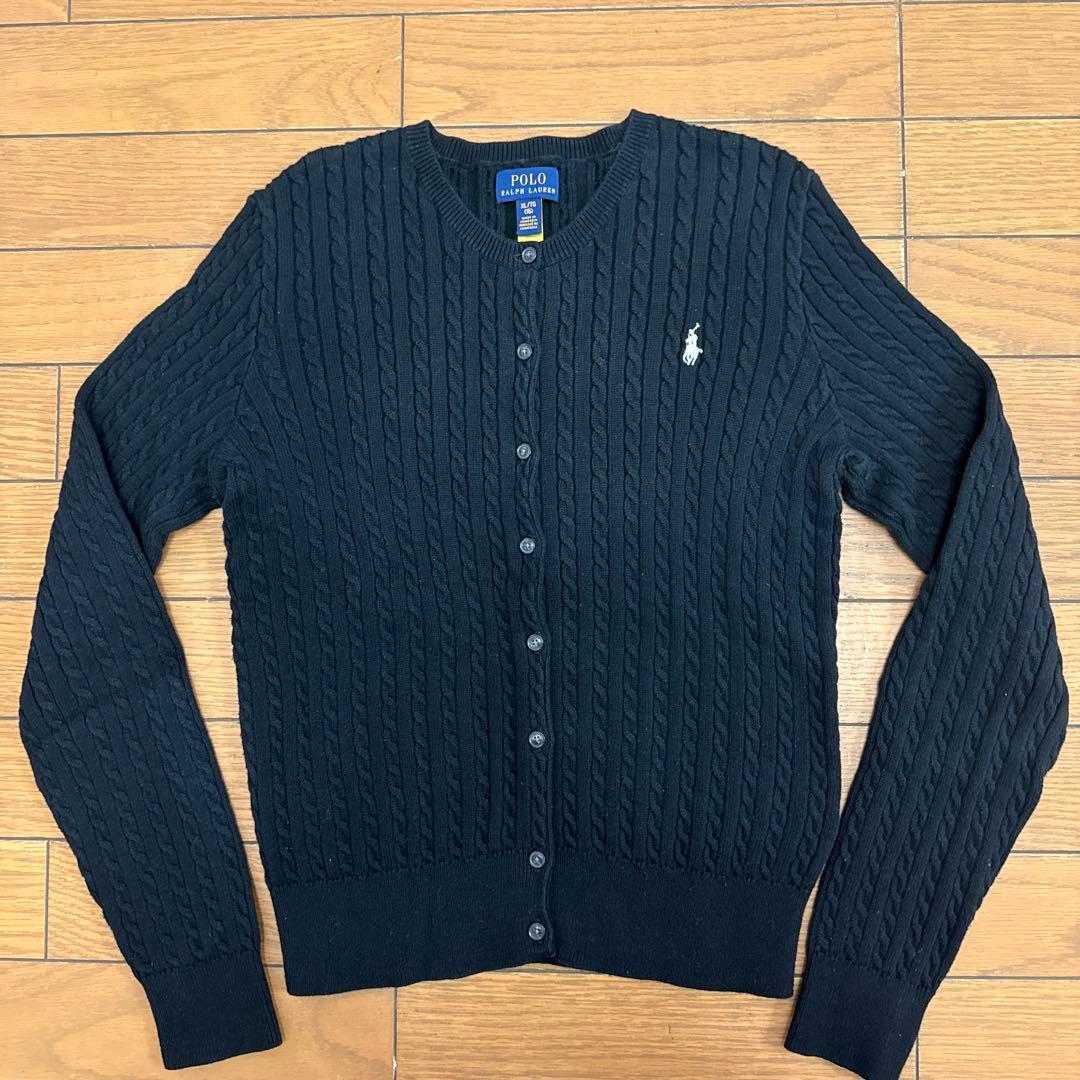 美品 POLO RALPH LAUREN ケーブルニットカーディガン　S相当