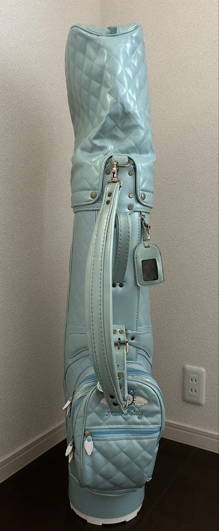 超レア希少 キティちゃん 水色 キルティングキャディバッグ