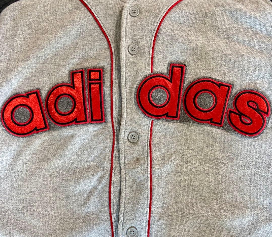 激レア80s 90s アディダス adidas デサント製 ベースボールシャツ