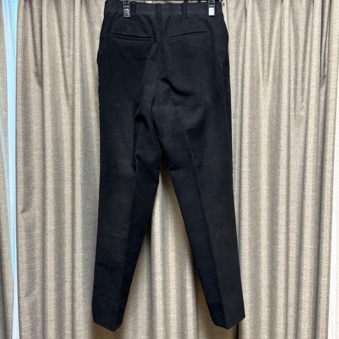 五十嵐トラウザーズ モールスキン 黒 ブラック ビスポーク