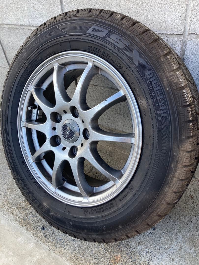 ダンロップ 195/65R15 スタッドレスタイヤ ホイールセット 15インチ