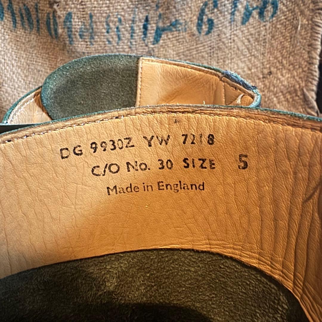 イングランド製 ドクターマーチン エンジニアブーツ緑 UK5 希少