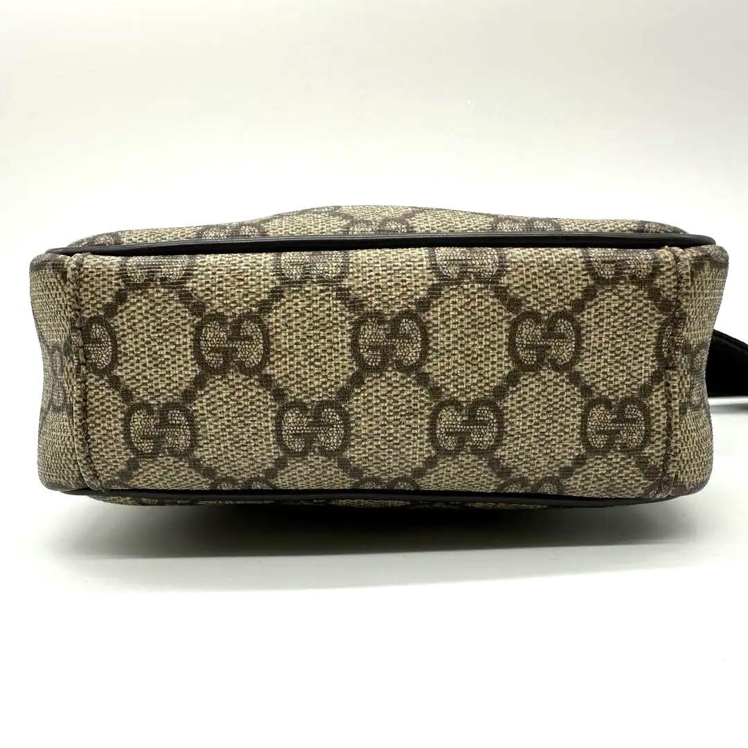 【美品】GUCCI ショルダーバッグ GG スプリーム GG柄 pvc×レザー