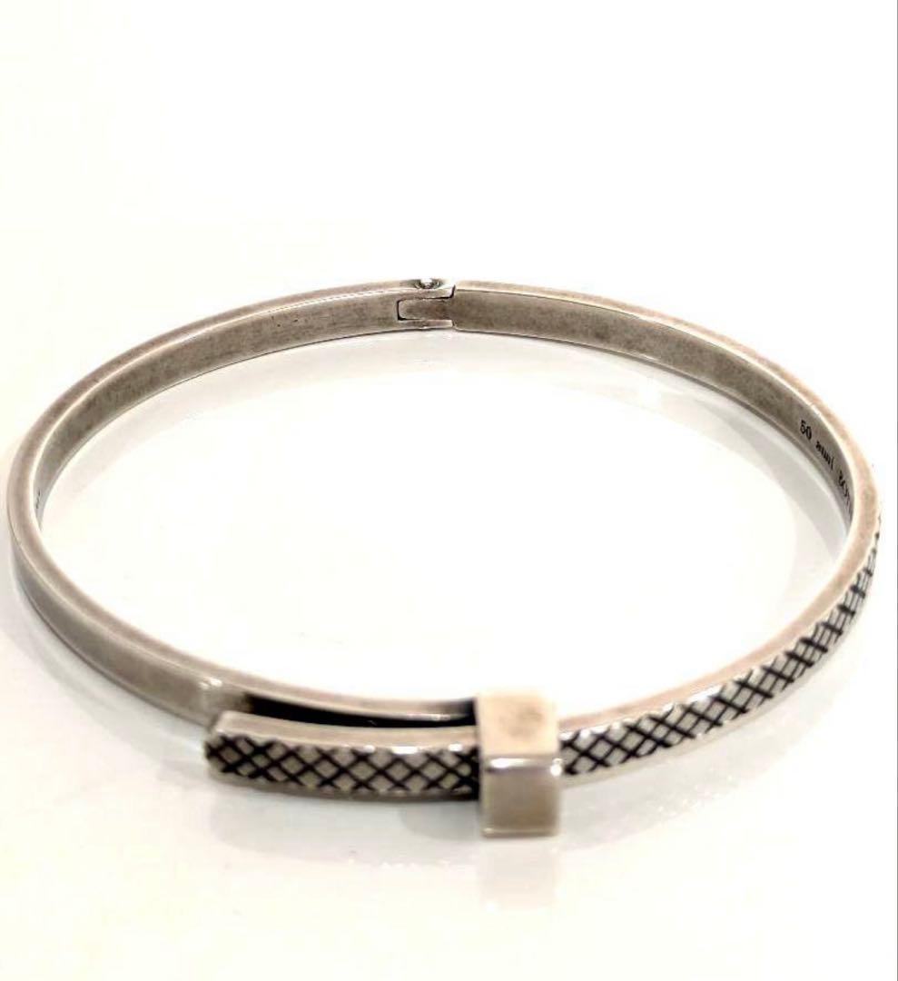 未使用　ボッテガヴェネタ イントレチャート バングル ブレスレット 50th記念