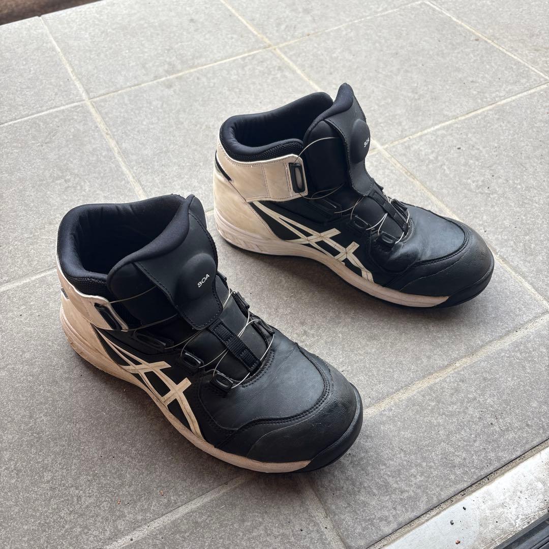 アシックス ボア ウィンジョブ 安全靴 ハイカットシューズ スニーカー 27