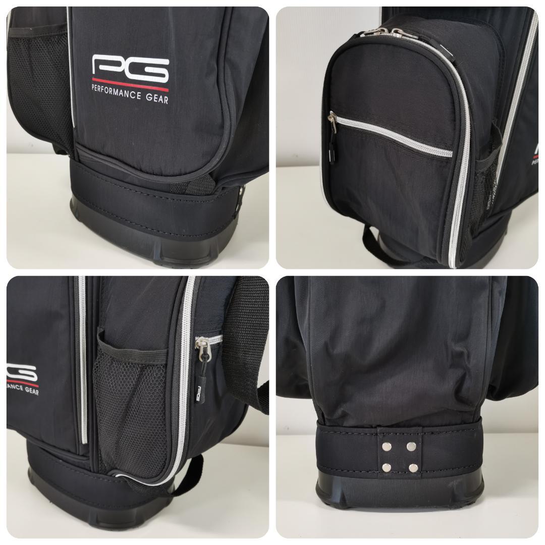 【軽量】PERFORMANCE GEAR キャディバッグ ブラック 男女兼用