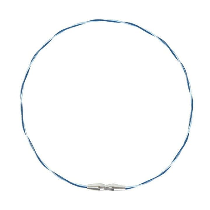 phiten RAKUWAネックトルネード ライトブルー/ネイビー ４３cm