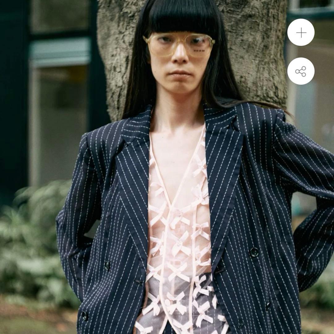 週末値下　jonnlynx ジョンリンクスribbon tulle gilet