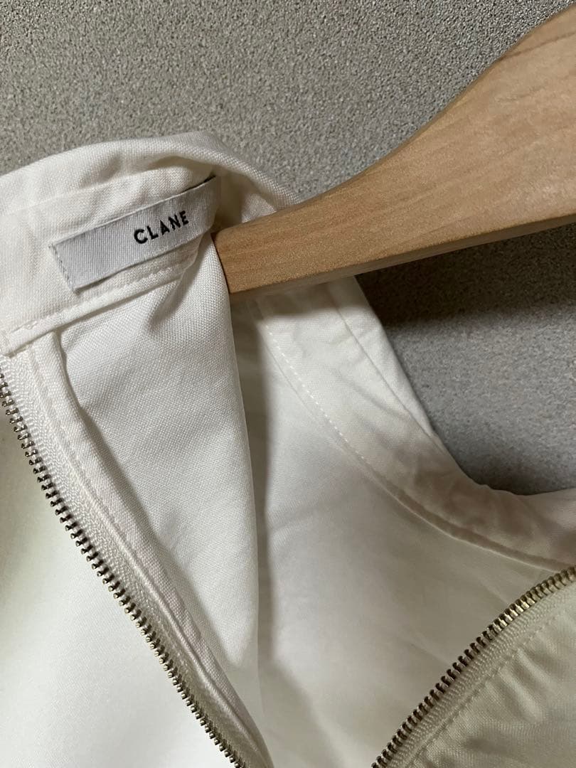 新品・未使用 CLANE クラネ　バックジッパーレイヤードシャツ　M