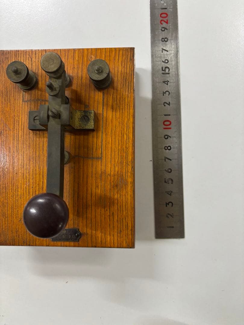 【アンティーク】島津製作所　電鍵 モールス信号機 レトロ 骨董品