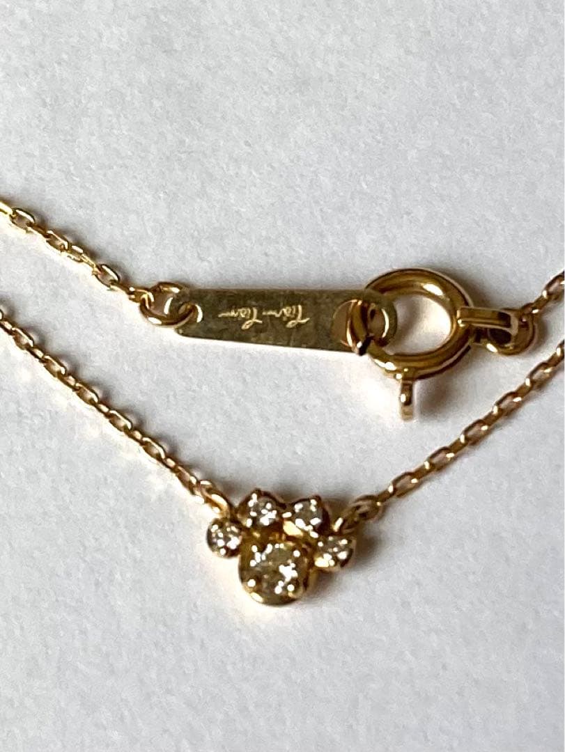 ⭐︎K.uno TiamTiam K18 肉球　ダイヤ　ネックレス⭐︎