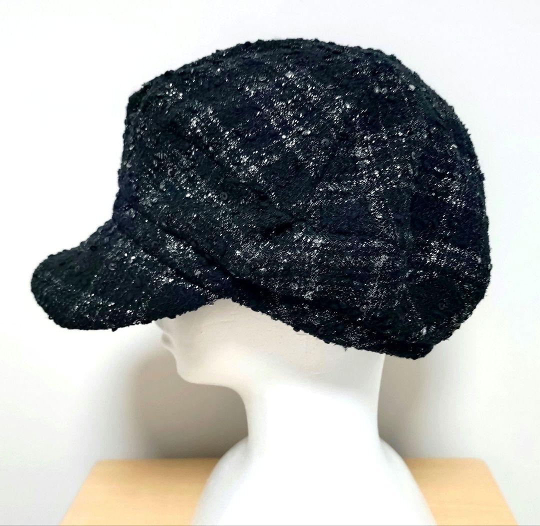 Anastasia アナスタシア　ファンシーツイードキャスケット　日本製