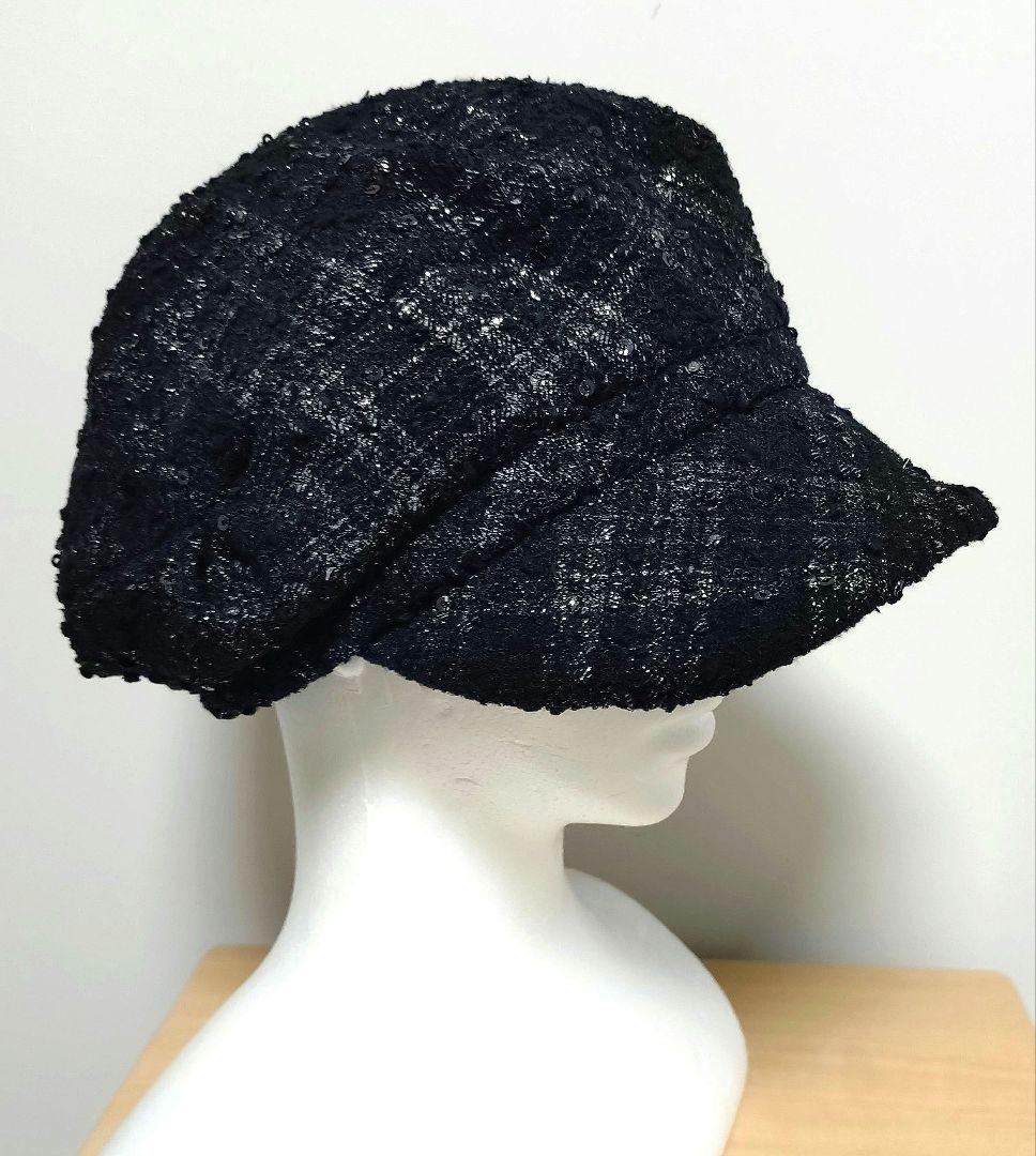 Anastasia アナスタシア　ファンシーツイードキャスケット　日本製