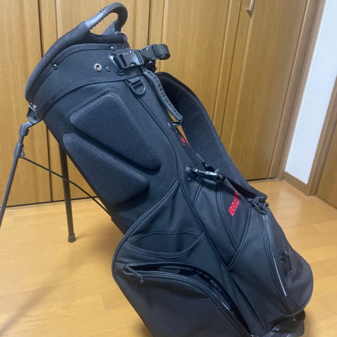 BRIEFING キャディバッグ ブラック/レッド