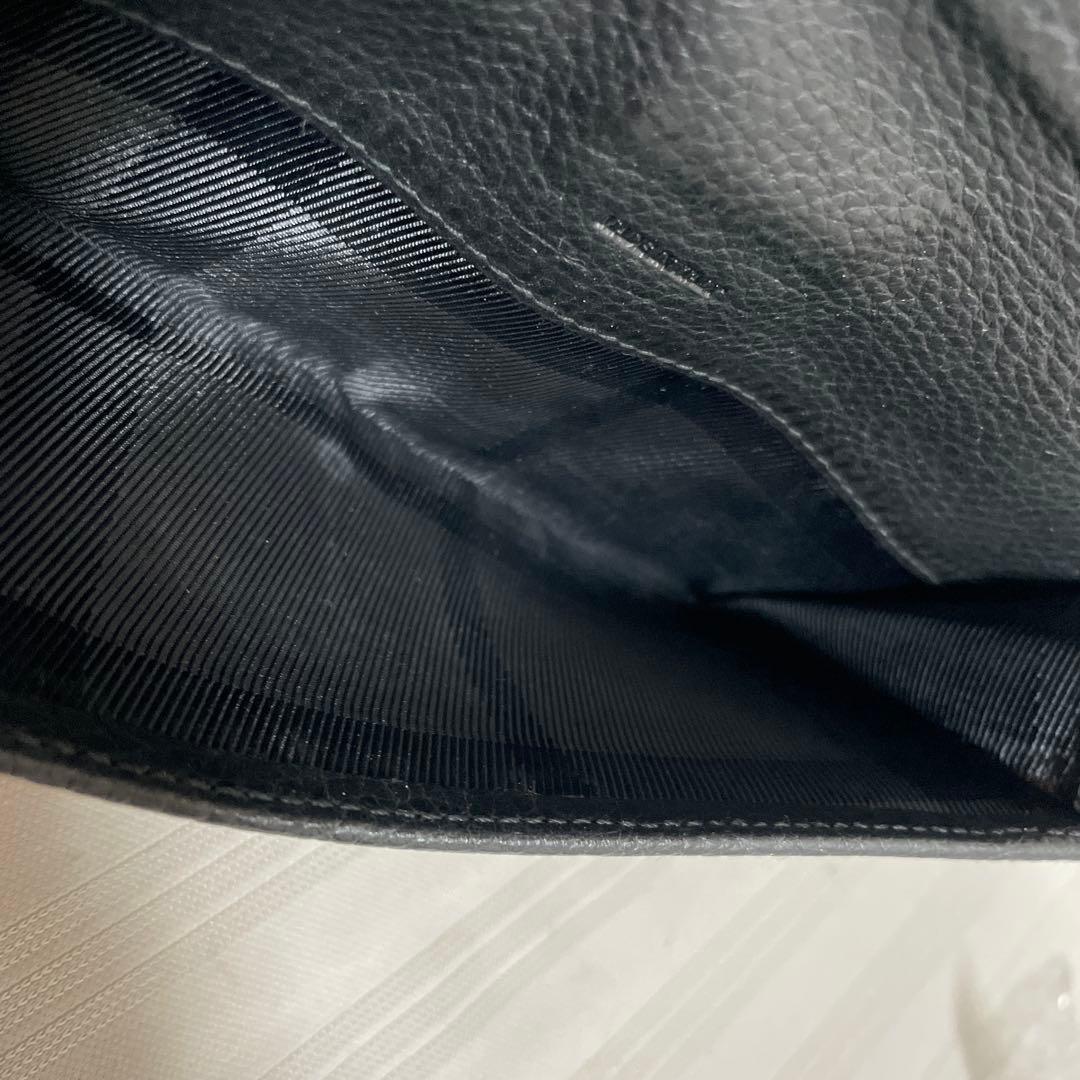 極美品 バーバリー 長財布 レザー×キャンバス ノバチェック ホースロゴ