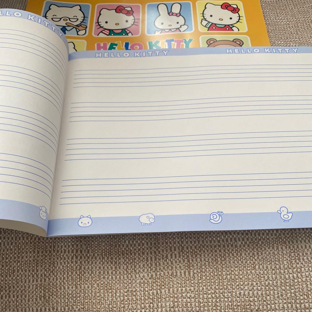 平成レトロ　レア　ハローキティ　五線帳　ノート　２冊セット　オンキョウ　1995