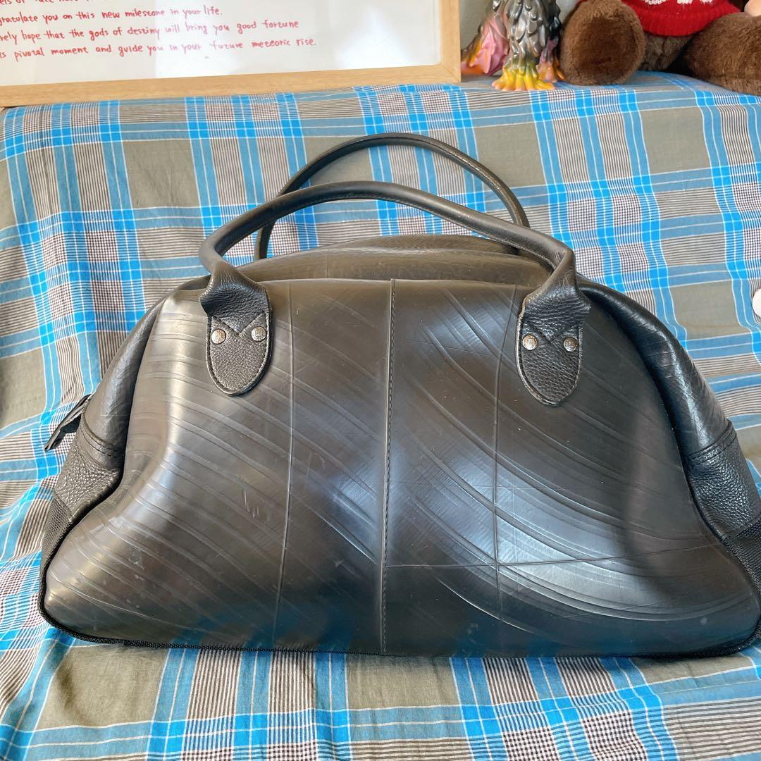 SEAL シール 日本製 ラバー ボストンバッグ 肩掛け可 レザー×ナイロン