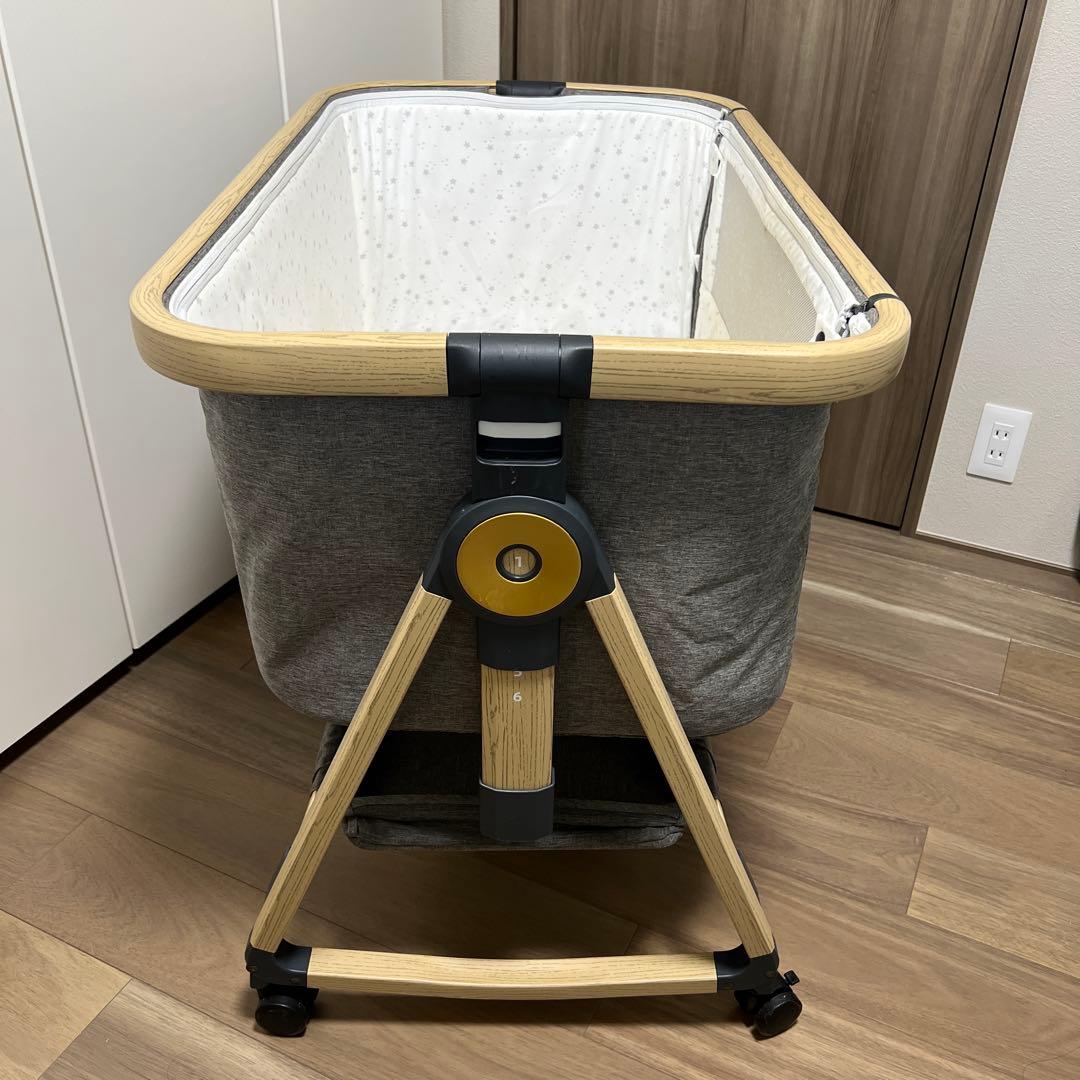 HZDMJ コンパクトベビーベッド グレー②