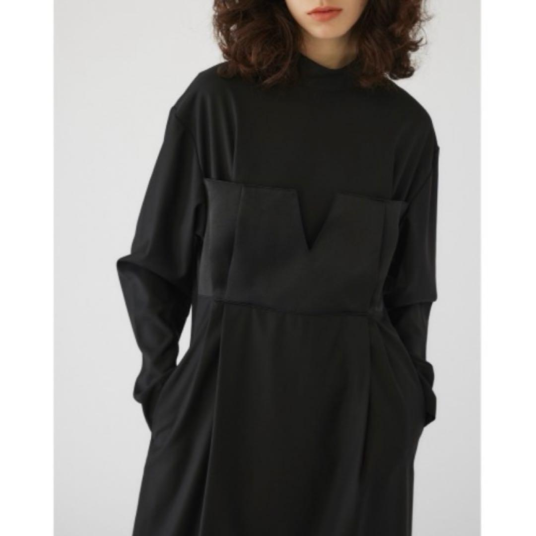 【美品】リムアーク ビスチェ ドッキングワンピース ブラック ロングワンピース