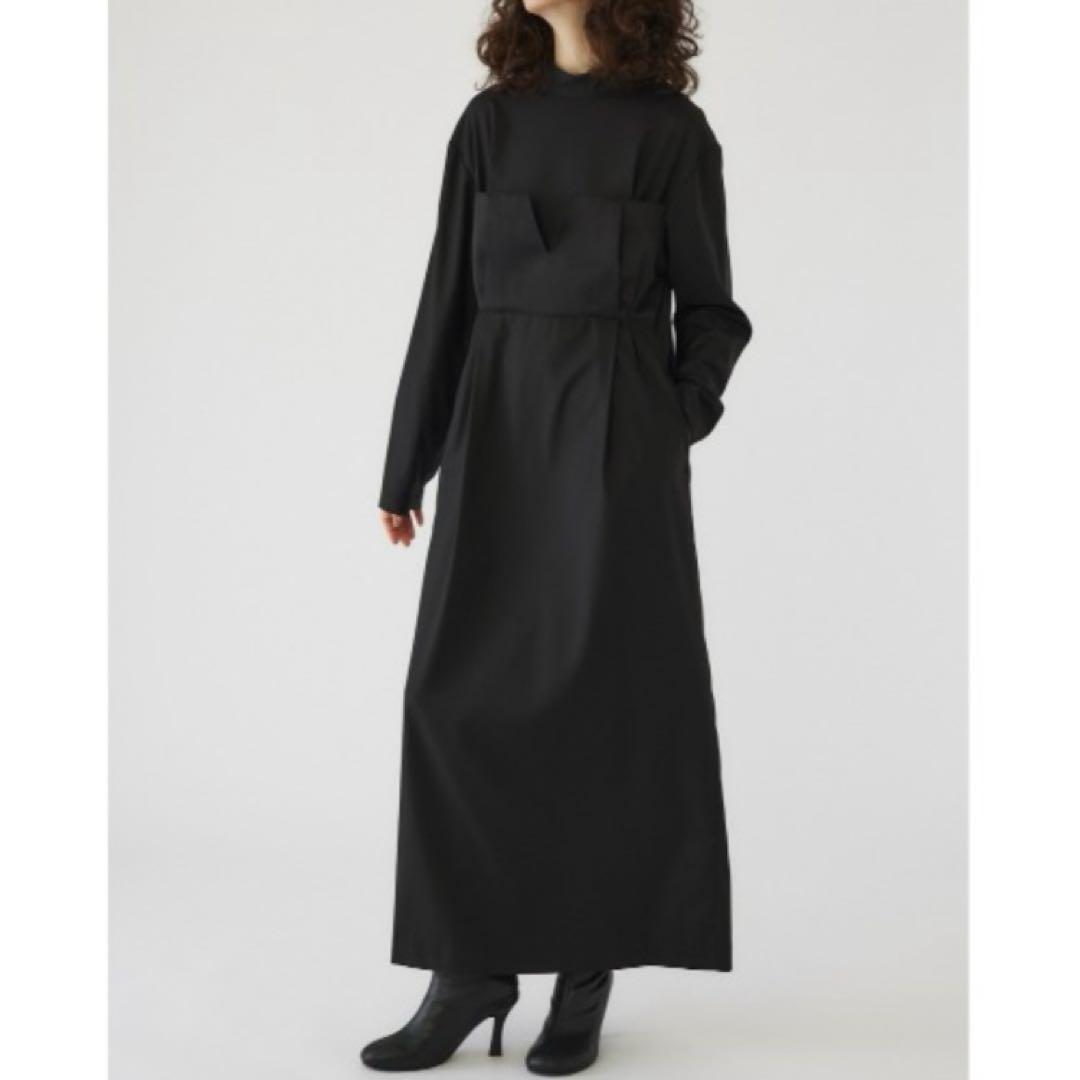 【美品】リムアーク ビスチェ ドッキングワンピース ブラック ロングワンピース