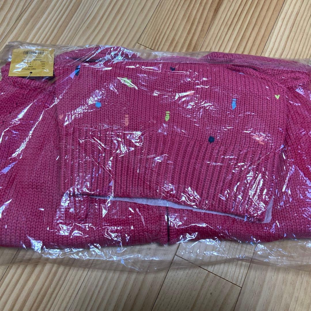 PINUE ハンドステッチニットキャミ&カーデセット　ピンク