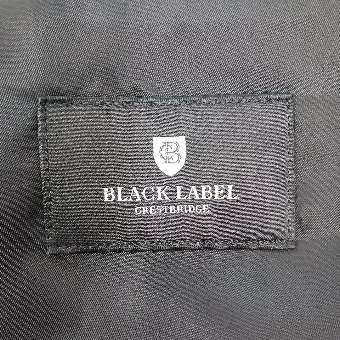 ブラックレーベル　スーツ　日本製　グレー　シャドーストライプ　サイズ36R