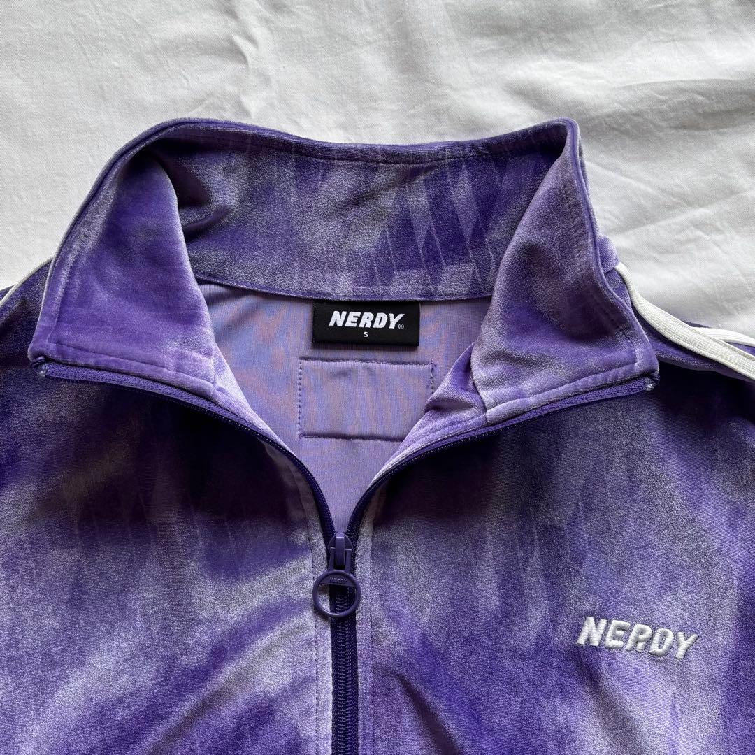 NERDY ノルディ ベロア セットアップ パープル S