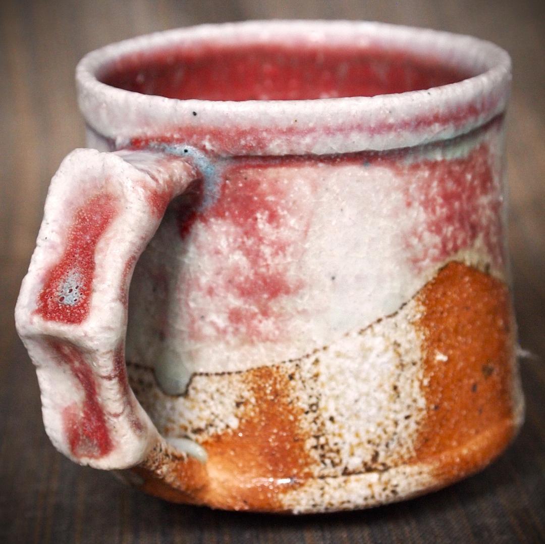 人気作家★高橋燎★信楽【窯変】焼き締めマグカップA★トレインキルン薪窯