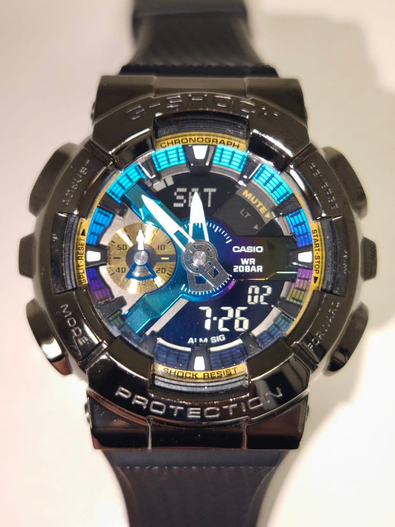 G-SHOCK GM-110B-1AJF 5553 メタルカバード マルチカラー