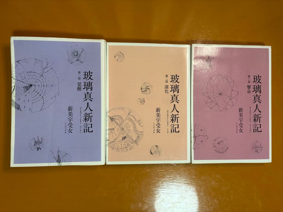 小説　玻璃真人新記(はりまびとしんき)1部2部3部 作新美宇受女(にいみうずめ)