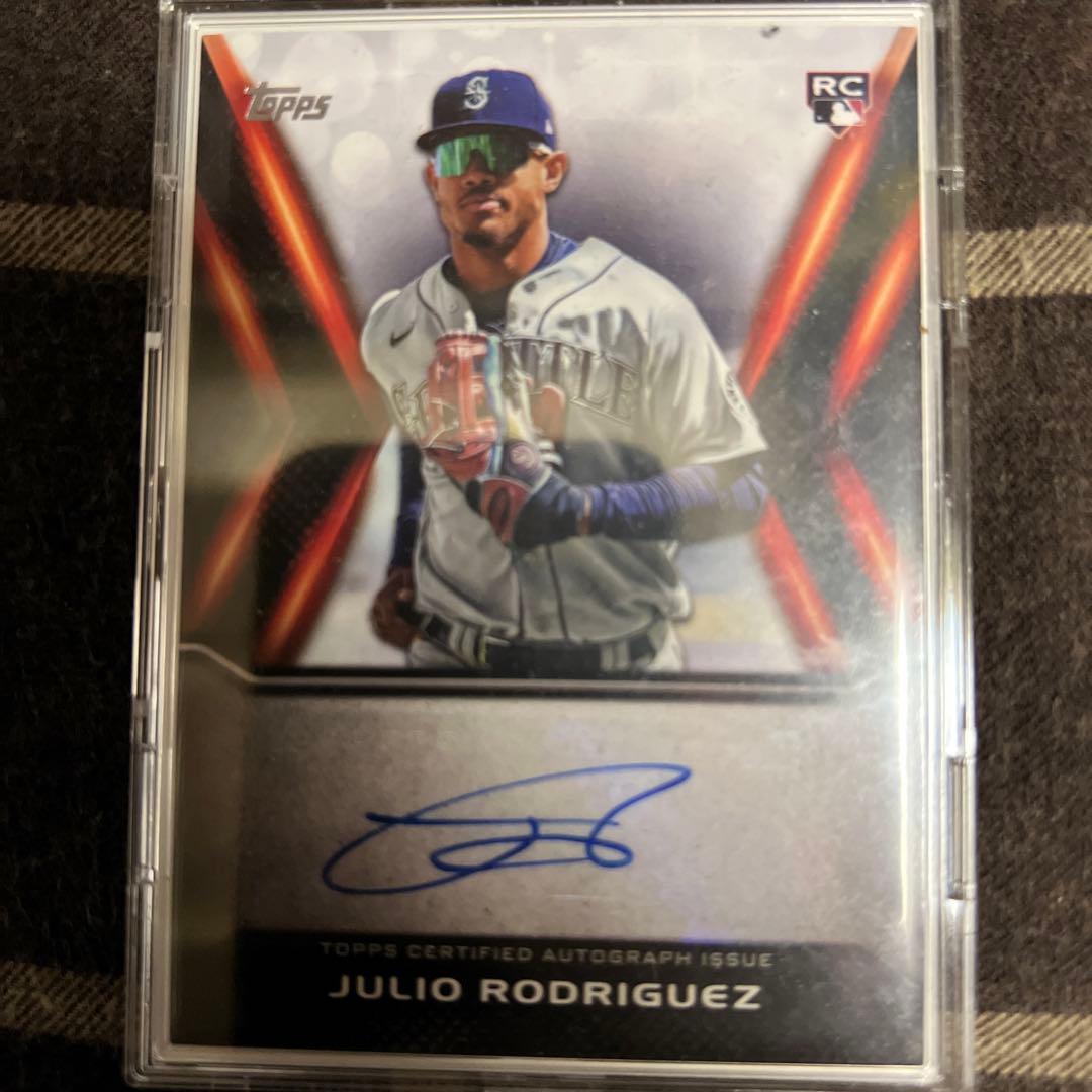 julio rodriguez フリオ ロドリゲス サインカード topps