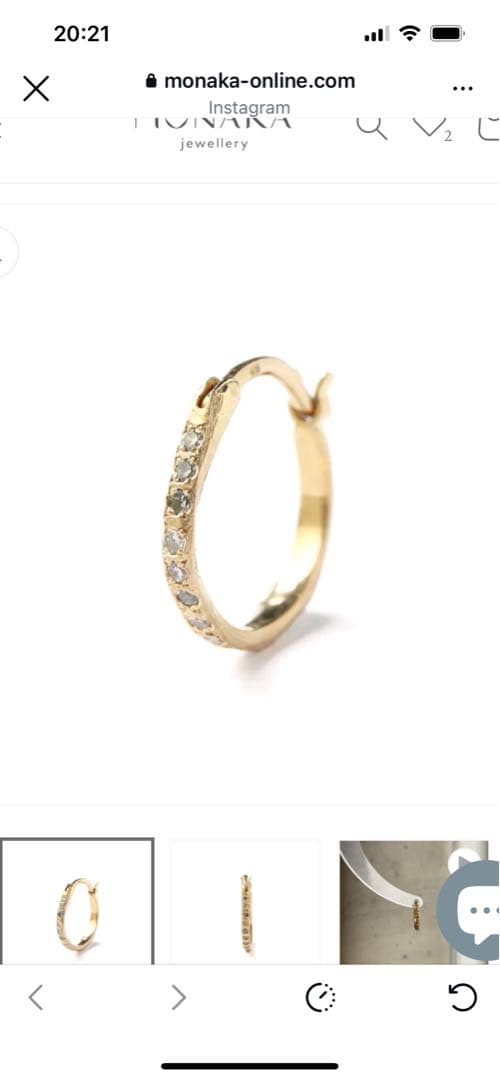 MONAKA jewelry♡ブラウンダイヤモンドピアス♡K18YG最終値下げ☺︎