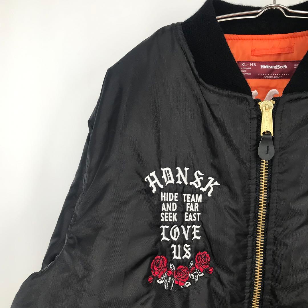 ハイドアンドシーク　MA-1　ブラック