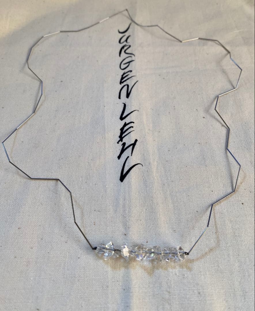 ヨーガンレール　ハーキマーダイヤモンドとシルバービーズのネックレス　ババグーリ