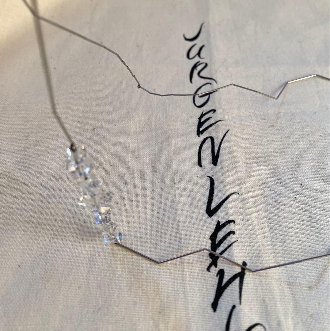 ヨーガンレール　ハーキマーダイヤモンドとシルバービーズのネックレス　ババグーリ