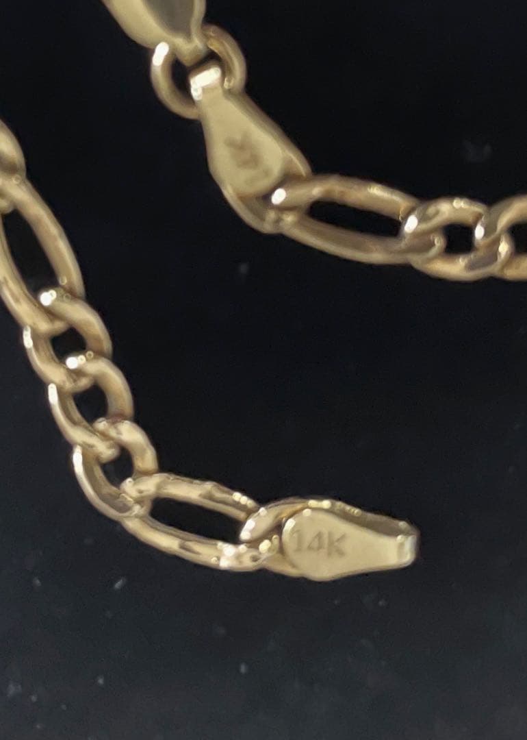 14Kゴールド アンクレット リンクチェーン