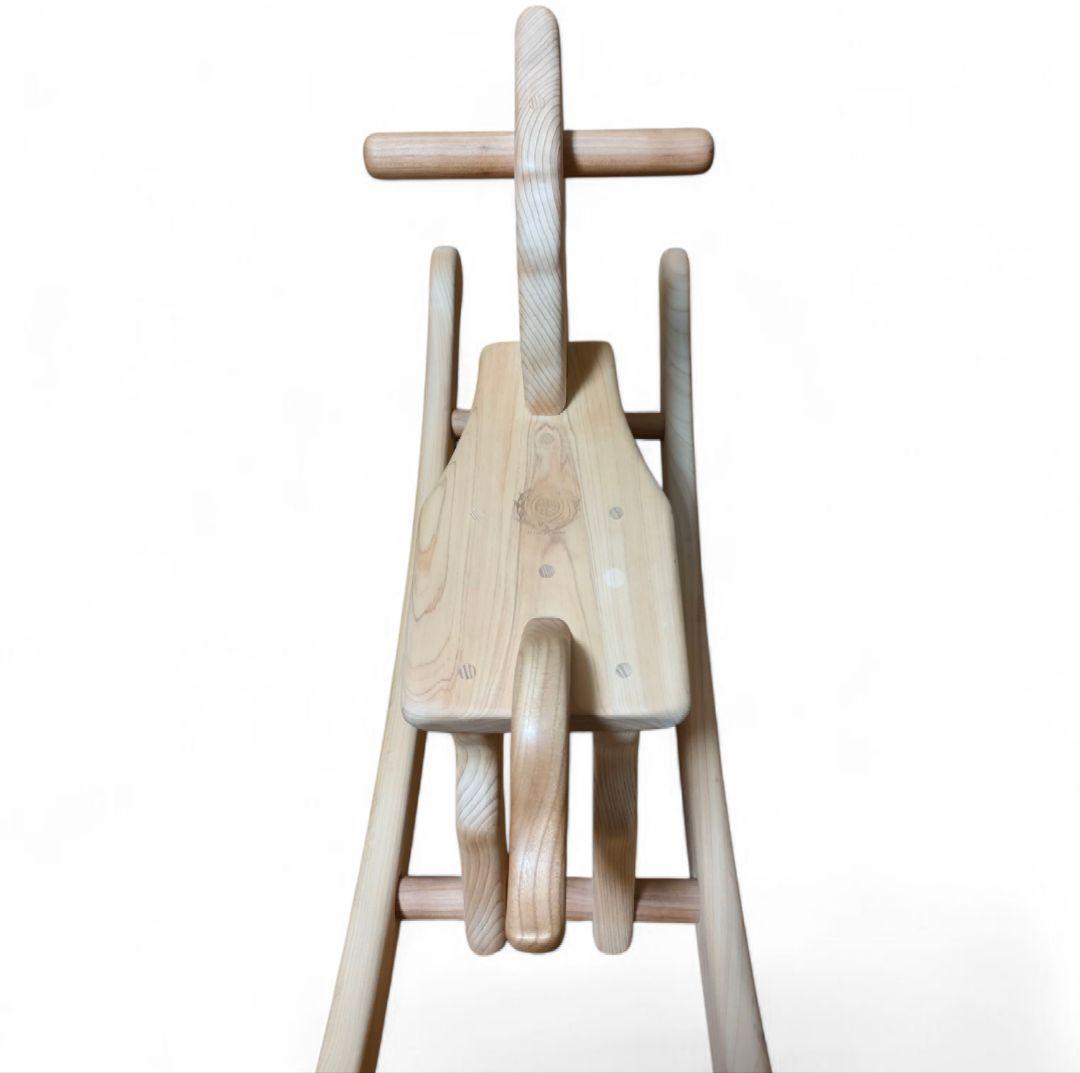 【皇室ご愛用】山のくじら舎 ハイヨー 木馬 ひのき 木製 もくば 国産 天然木