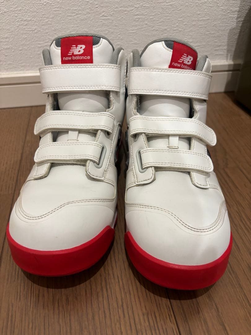 New Balance ホワイトホワイトレッド 安全靴 PO-113 25.0