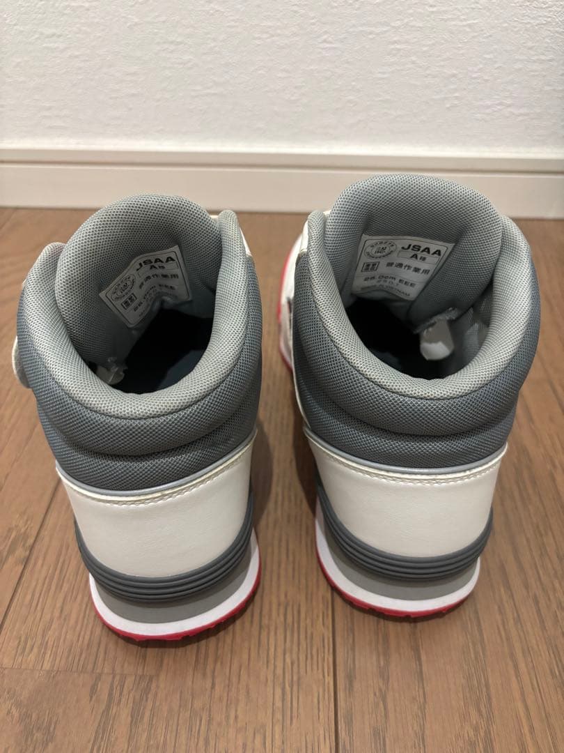 New Balance ホワイトホワイトレッド 安全靴 PO-113 25.0