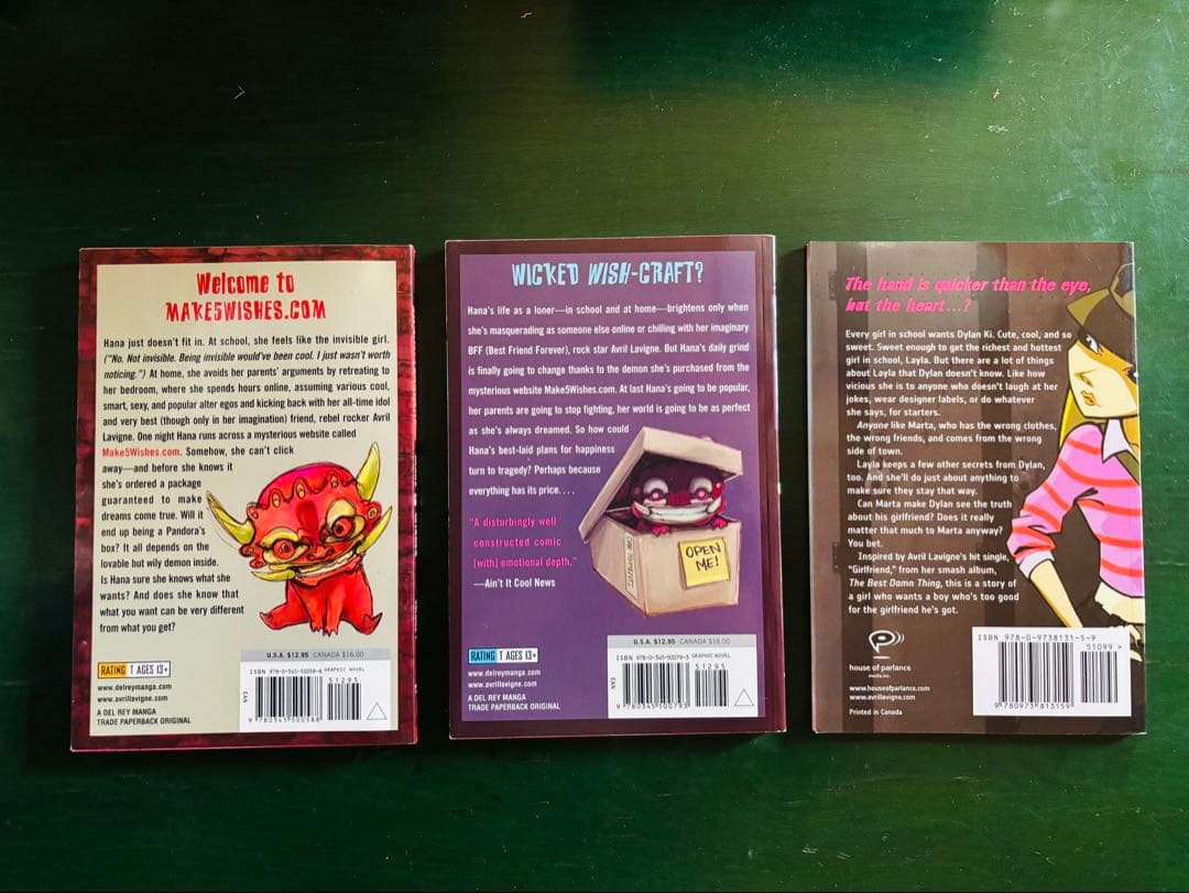 Avril Lavigne comic 3 冊セット　希少な‼️ペーパーバック