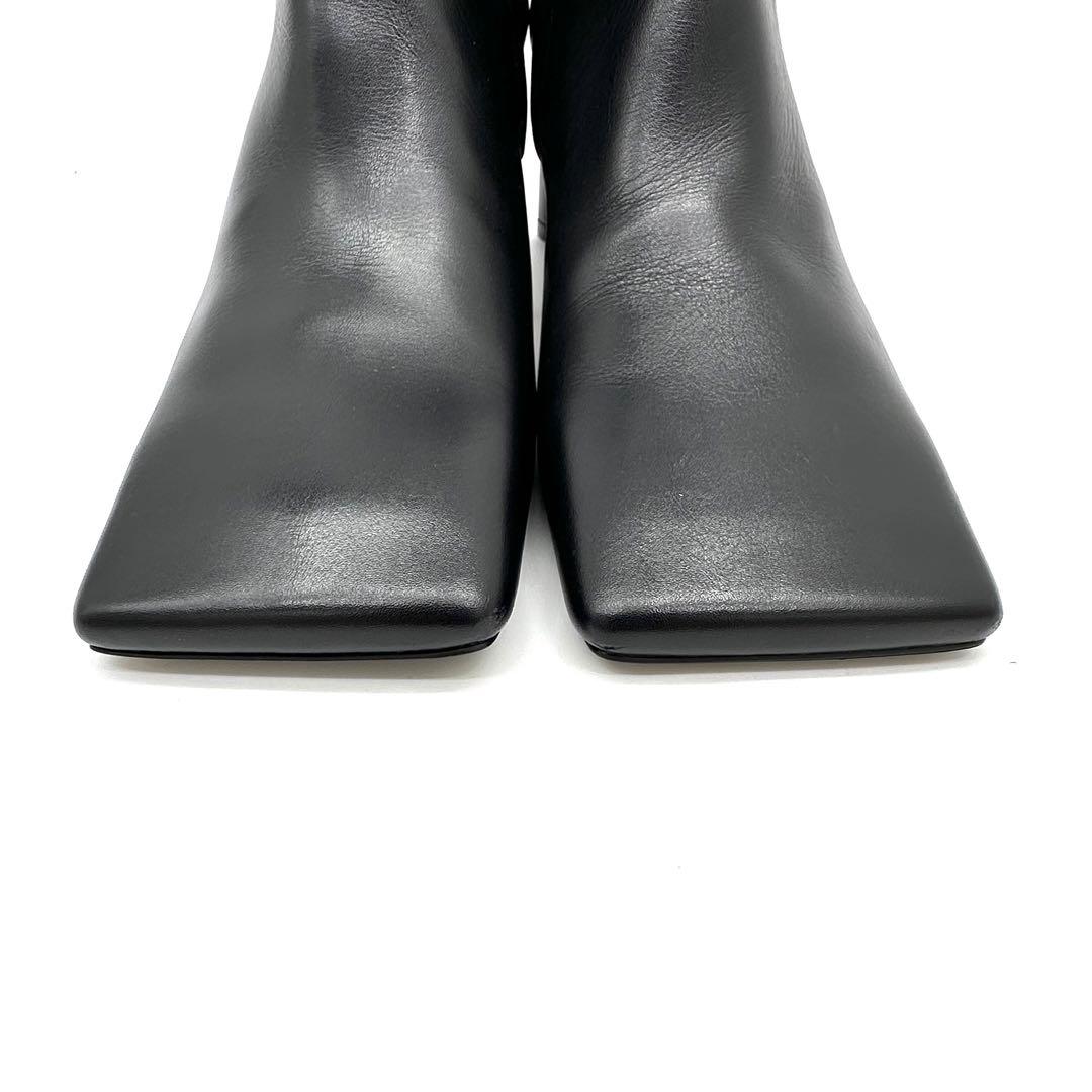 〈新品〉BALENCIAGA【22】スクエアトゥ サイドジップ ショートブーツ