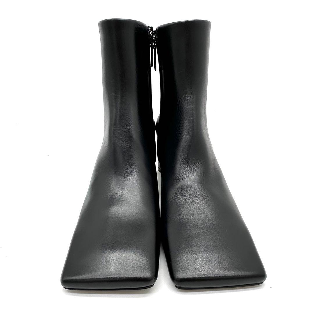 〈新品〉BALENCIAGA【22】スクエアトゥ サイドジップ ショートブーツ