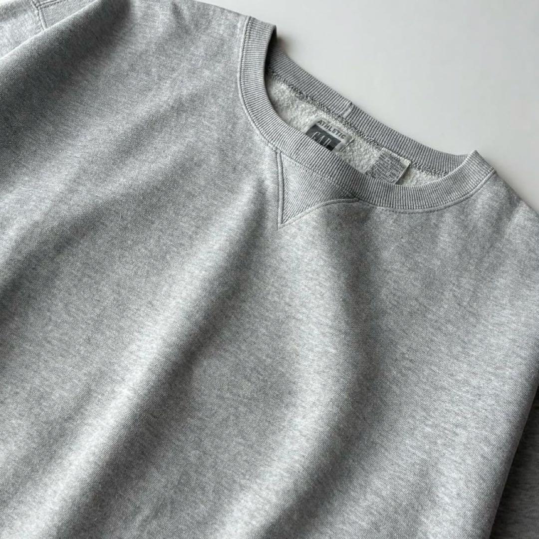 美品 90's USA製 OLD GAP グレー 無地 クルーネック スウェット