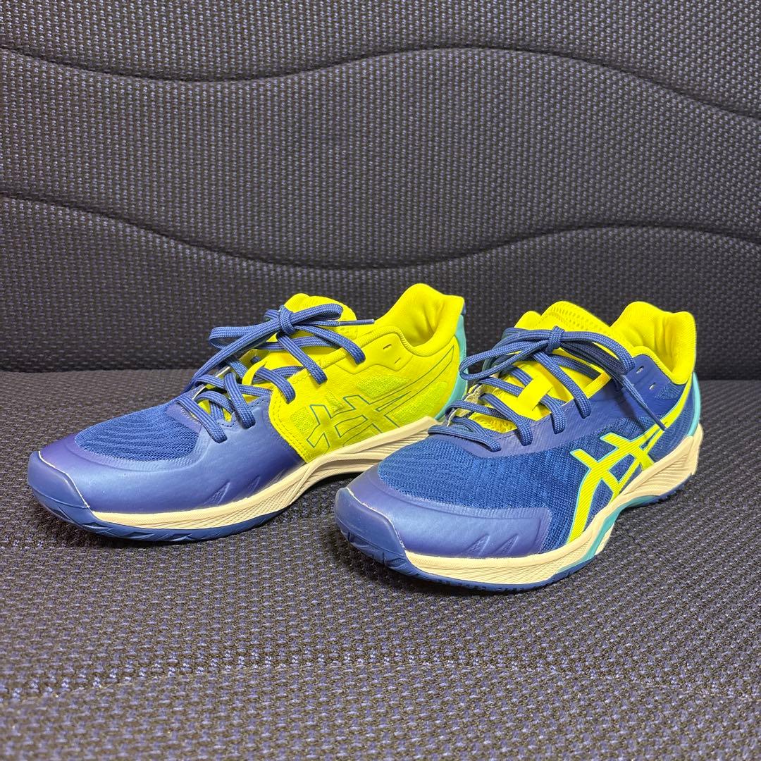 ASICS バレーボールシューズ ブルー/イエロー　27.5cm